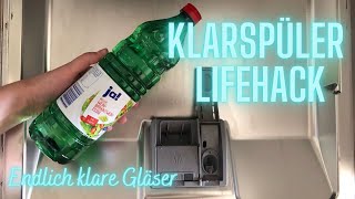 Klarspüler Lifehack  Endlich klare Gläser  Günstig amp gut für die Umwelt [upl. by Patten]