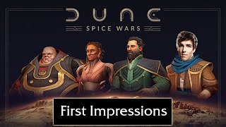 Grubbys First Impressions on Dune Spice Wars a RTS  4X game [upl. by Nitsa]