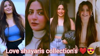 Jasleen Arora love shayaris collections ❤️😍love shayari ❤️shorts [upl. by Ecinahs]