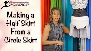 How to Make A Half Skirt From A Circle Skirt [upl. by Aitnohs]