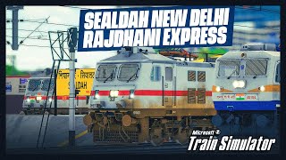 4K 12313 Sealdah  New Delhi Rajdhani Express  राजधानी एक्सप्रेस  MSTS Train Video Indian Railways [upl. by Fanchette]