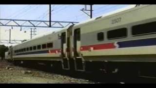 SEPTA AEM7 Bombardier Training Train leaving Lansdale [upl. by Ecneitap295]