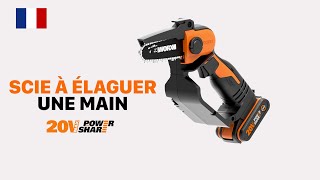 WORX WG324E Scie à élaguer compacte 20 V FR [upl. by Buckingham]