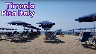 Tirrenia Pisa Italy  Clean And Beautiful Beach Resort In Tirrenia  Mama Jhes Vacation 2022 [upl. by Ion]