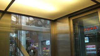 Schindler EuroLift MRL Traction elevator  Sollentuna Mall Stockholm Sweden [upl. by Isborne]