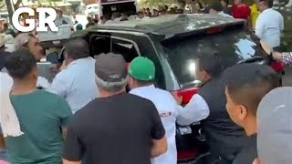 Corretean al Gobernador Menchaca en Hidalgo [upl. by Aliuqehs293]