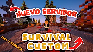 DOOMLAND 🙀 NUEVO SERVIDOR SURVIVAL CUSTOM OP 119 Java Y Bedrock💎⚡ [upl. by Gallager622]