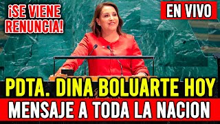 🔴EN VIVO MENSAJE A LA NACION DE DINA BOLUARTE SE VIENE RENUNCIA EN ACTIVIDAD OFICIAL HOY 300124 [upl. by Aryt]