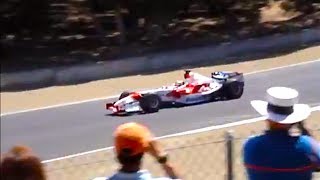 Toyota F1 Car Sets Laguna Seca Track Record [upl. by Younglove]