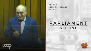 Parliament Sitting  Grievance Debate  Friday 13th of January 2023 [upl. by Arodoet]