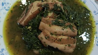 Try this Stewed Pork with daun jabang tutok [upl. by Jourdan]