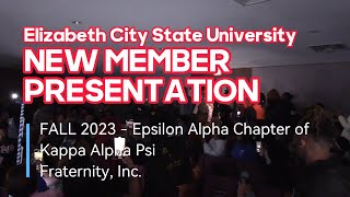 Kappa Alpha Psi Fraternity Inc Epsilon Alpha Fall 2023 [upl. by Adnylg]