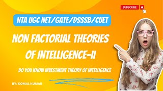 Unit 6 Non Factorial Theories of Intelligence2 Cattells Theory Jensens Theory Vernons Theory [upl. by Salvatore14]