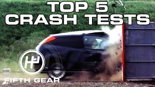 Top 5 Crash Tests  Fifth Gear [upl. by Attaynik]