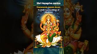 Shri Hayagriva mantra  Gnanananda mayam devam  Short slokha for good memory power [upl. by Astrix391]