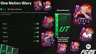 Completed The One Nation Objective amp OPEN ALL REWARDS during Trailblazer FC 25 Ultimate Team [upl. by Nnyliak]