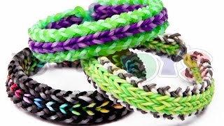 How to Make a DUO REVERSIBLE  Advanced Rainbow Loom Bracelet [upl. by Caravette]