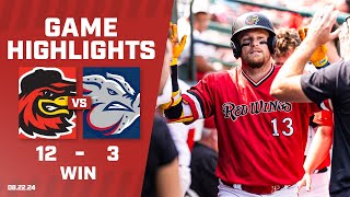 Red Wings vs IronPigs Game Highlights 8222024 [upl. by Ormiston]