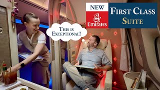 NEW Emirates First Class Suite 2024  Geneva to Brisbane 4K [upl. by Attenev]