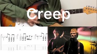 Radiohead  Creep guitar cover with tabs amp chords [upl. by Berstine148]