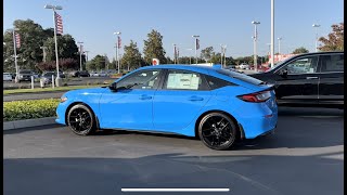 2022 Honda Civic Hatchback Sport in Boost Blue [upl. by Antoinetta]