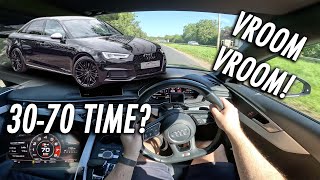 2017 AUDI S4 DRIVING POVREVIEW  THE PERFECT DAILY DRIVER [upl. by Saenihp]