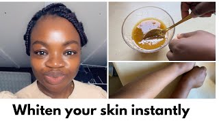 How to lighten your skin with 2 INGREDIENTS NATURALLY FOR A SILKY SKIN [upl. by Weinstein]