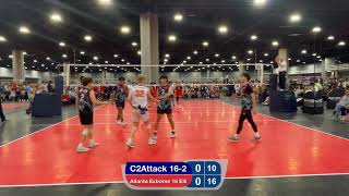 C2 Attack vs Atlanta Extreme 16 Elli at SRVA Regionals 05052024  Semifinals [upl. by Kerk214]