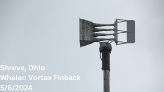 Shreve Ohio  Whelen Vortex Finback Siren Test  Short Alert  562024 [upl. by Margeaux]