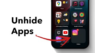 How to Unhide Apps on iPhone iOS 18 [upl. by Paviour]