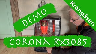 Demo fotogenkamin Corona RX3085 [upl. by Lattie464]