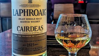 Laphroaig Cairdeas Qtr Cask Strength Scotch Whisky 1144 Proof HOT SWEET SMOOTH WHISKY REVIEW [upl. by Casilde]