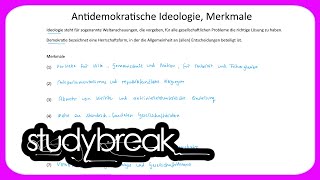 Antidemokratische Ideologie Merkmale  Pädagogik [upl. by Taran311]