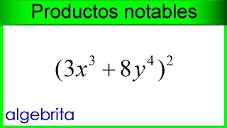 Cuadrado de la suma de dos cantidades Productos notables 193 [upl. by Ahtinak]