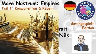 Cyrils Brettspiele  Mare Nostrum Empires S130E01  Komponenten amp Regeln [upl. by Nomael]