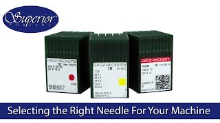 Selecting the right needle for your IndustrialCommercial Sewing Machine [upl. by Aidnahs]