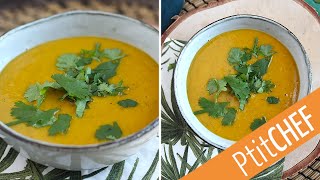 SOUPE ultra onctueuse aux LENTILLES CORAIL ET COURGE BUTTERNUT [upl. by Akinar]