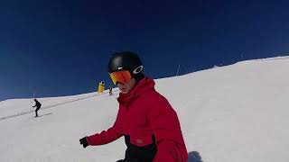 Sunny Andermatt Snowboarding in Winter 24 [upl. by Tannen]