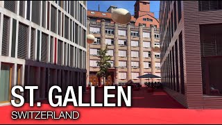 St GALLEN 🇨🇭 Switzerland【4K】Walking Tour [upl. by Aiekan523]