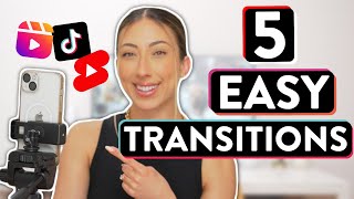 5 POPULAR TIKTOK TRANSITIONS  Transition Tutorial For Instagram Reels TikTok amp YouTube Shorts [upl. by Neillij]