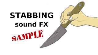 Stabbing With A Knife Sound Effect [upl. by Gnik]