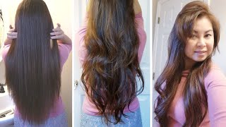 3 Steps DIY Layer Cut at Home  Easy Long Layer Haircut and Style [upl. by Annoj809]