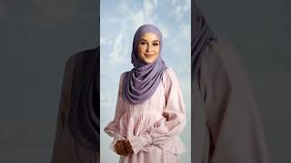 3 flowly shawl tutorial hijab hijabstyle hijabers shorts [upl. by Zoa]