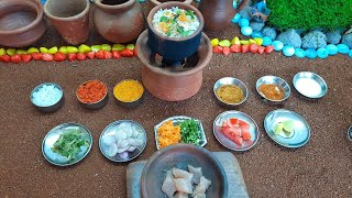 🐓 Miniature Ghee rice and Chiken curry  Miniature cooking  Tiny food habits [upl. by Judith]