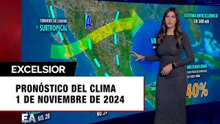 Clima para hoy 1 de noviembre de 2024 [upl. by Anitnahs905]