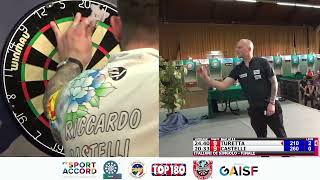 Campionato Italiano di Freccette FIGF 2023  FINALE Maschile  Turetta vs Castelli [upl. by Eelydnarb]