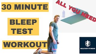 Complete Workout To Improve Your Bleep TestShuttle Run Score  No Equipment [upl. by Ecinwahs902]