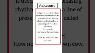 Assonance  Assonance figure of speech  Assonance definition and examples [upl. by Vasily]