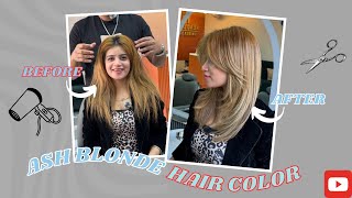 Ash blonde hair color full process video 💇🏼‍♀️ [upl. by Farica607]