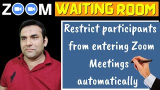 how to restrict participants in zoom meeting  zoom waiting room [upl. by Newmark508]